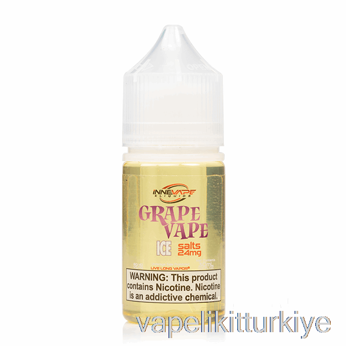 Vape Likit üzüm Vape Buz Tuzları - Innevape E-sıvı - 30ml 24mg